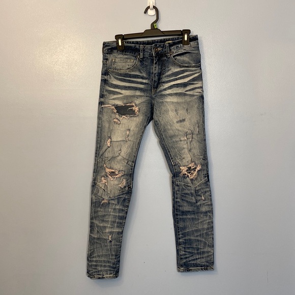 Smoke Rise Other - Smoke Rise Ripped Skinny Jeans Men Size 30/32